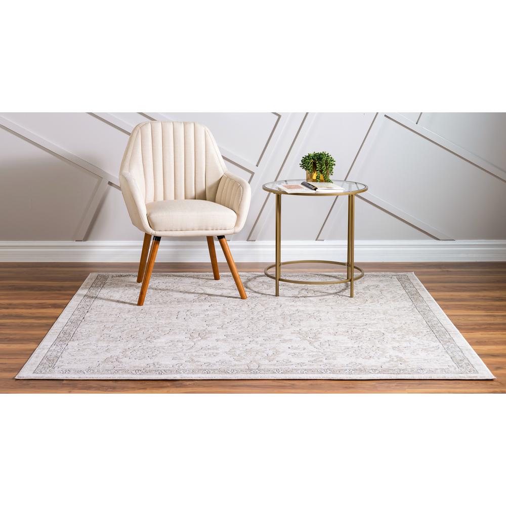 Albany Portland Rug, Ivory/Beige (6' 0 x 6' 0). Picture 4