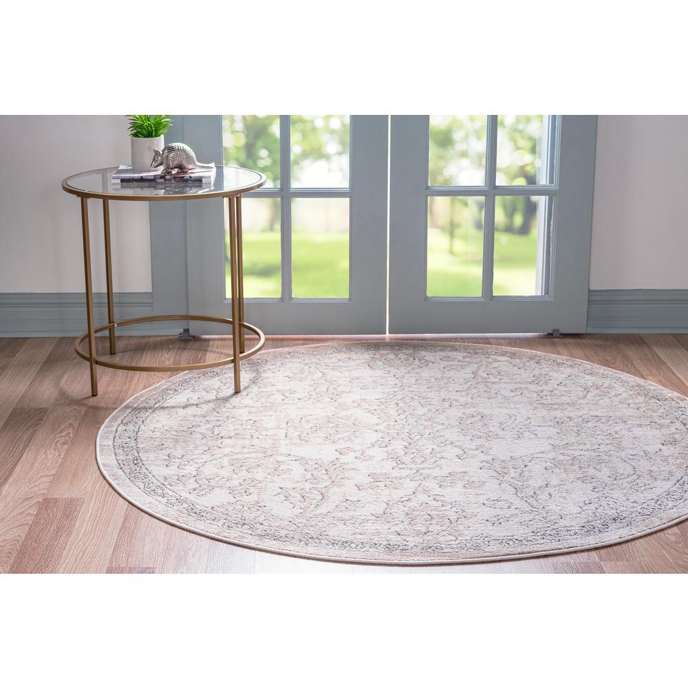 Albany Portland Rug, Ivory/Beige (5' 0 x 5' 0). Picture 3