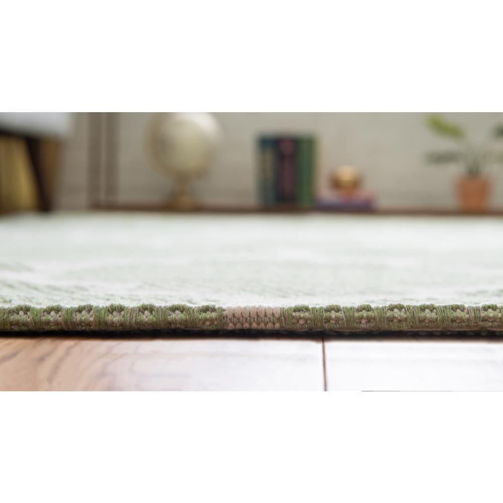Trellis Decatur Rug, Green/Ivory (4' 2 x 6' 0). Picture 5