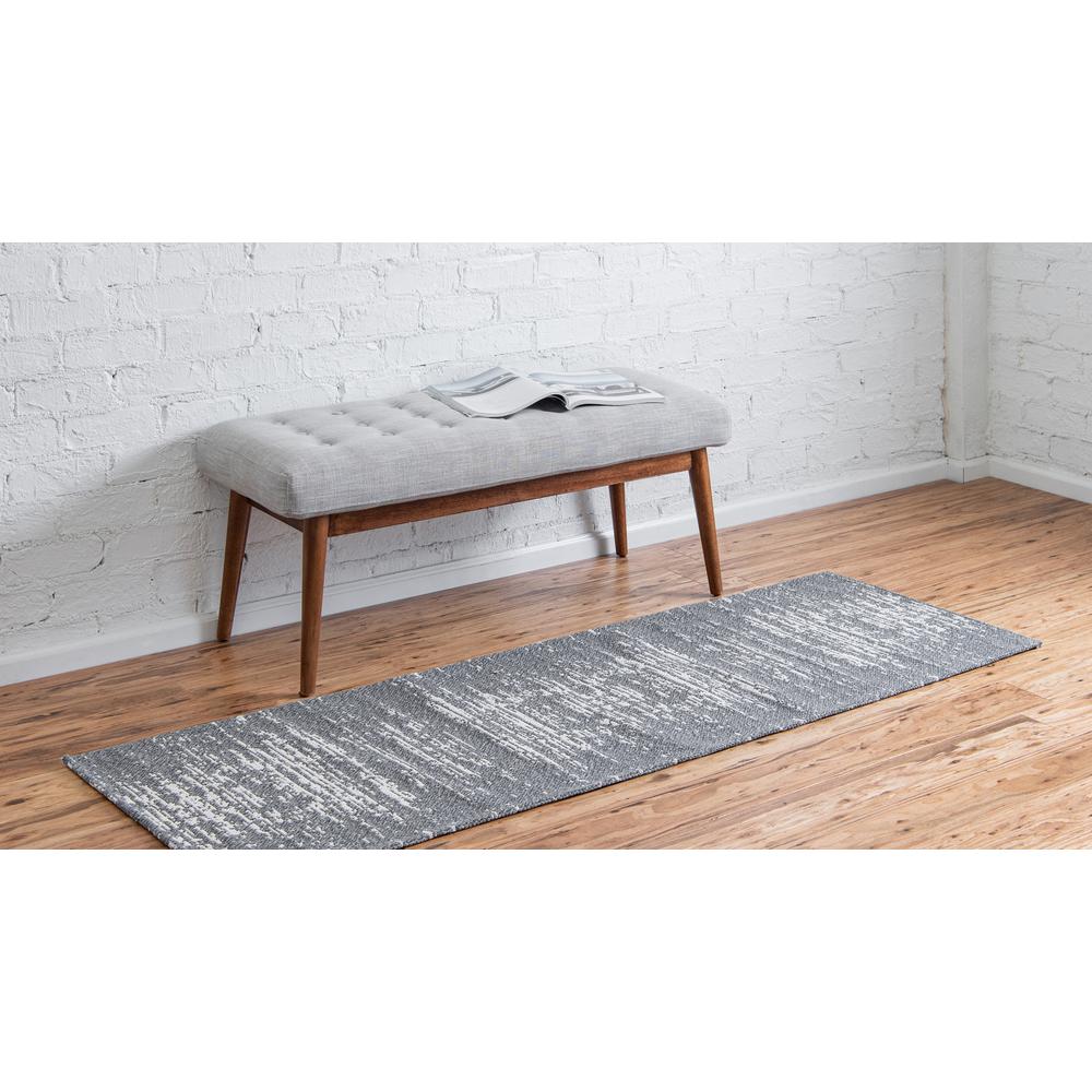 Static Decatur Rug, Gray/Ivory (2' 2 x 7' 4). Picture 3