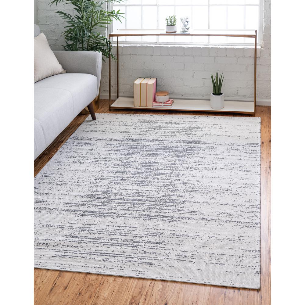 Static Decatur Rug, Ivory/Gray (4' 2 x 6' 0). Picture 2