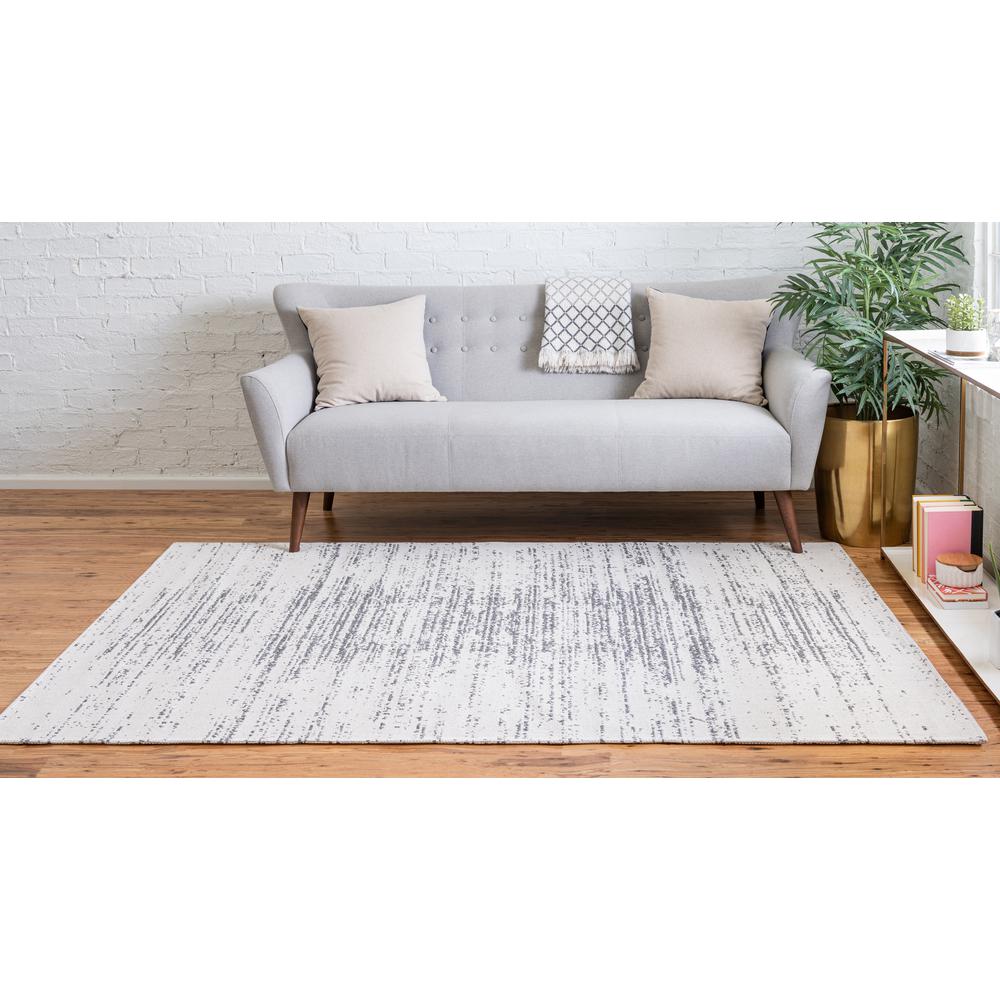 Static Decatur Rug, Ivory/Gray (4' 2 x 6' 0). Picture 4
