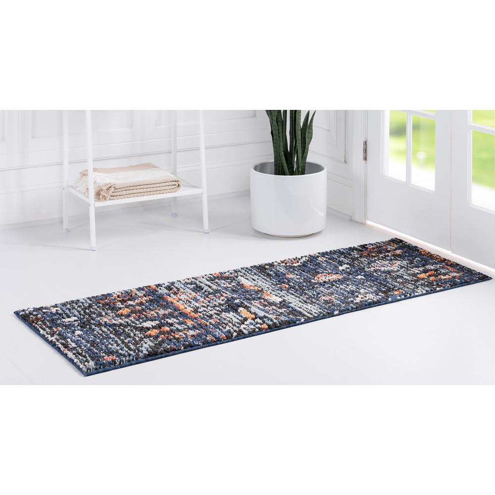 Palace Arabia Rug, Navy Blue (2' 7 x 10' 0). Picture 3