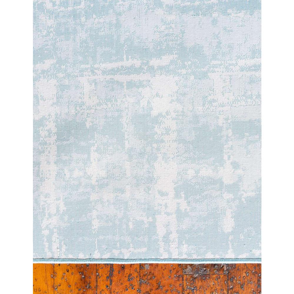 Uptown Lexington Avenue Area Rug 2' 7" x 8' 0", Runner Turquoise. Picture 6