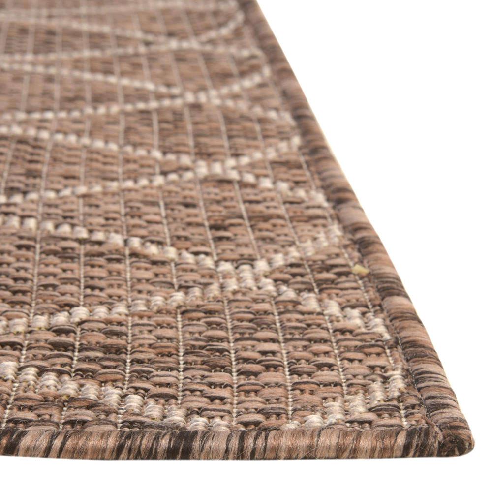 Outdoor Trellis Collection, Area Rug, Brown, 4' 0" x 6' 0", Rectangular. Picture 10
