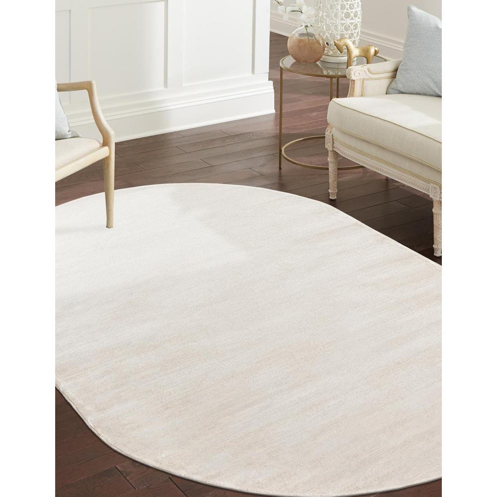 Finsbury Kate Area Rug 5' 3" x 8' 0", Oval Ivory. Picture 2