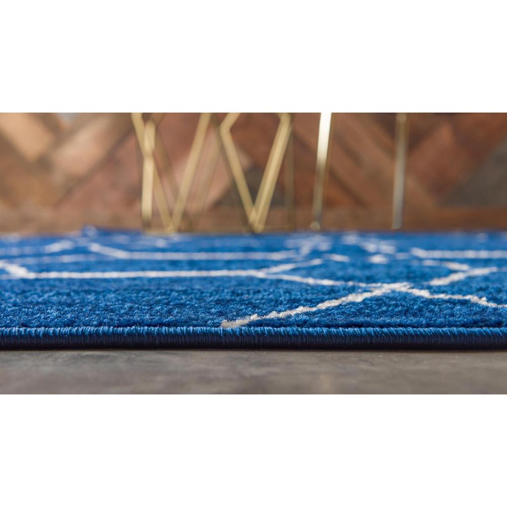 Unique Loom 8 Ft Octagon Rug in Navy Blue (3151592). Picture 4