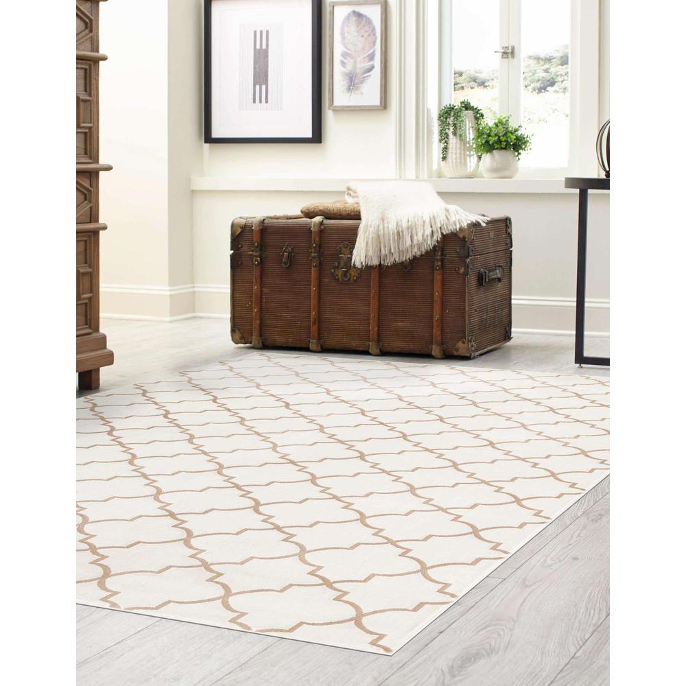 Uptown Area Rug 2' 0" x 3' 1", Rectangular White. Picture 3