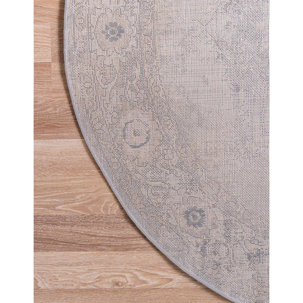 Portland Canby Area Rug 4' 1" x 4' 1", Round Gray. Picture 6