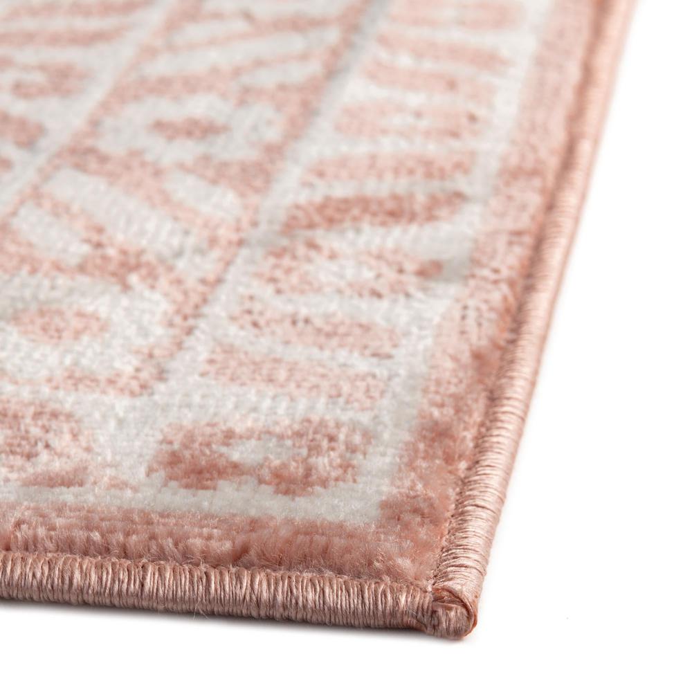 Unique Loom 6 Ft Square Rug in Pink (3155810). Picture 5