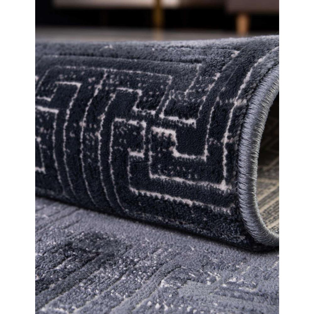 Uptown Park Avenue Area Rug 2' 7" x 13' 11", Runner Navy Blue. Picture 6