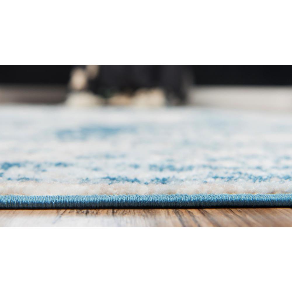 Unique Loom 5 Ft Square Rug in Blue (3151845). Picture 5