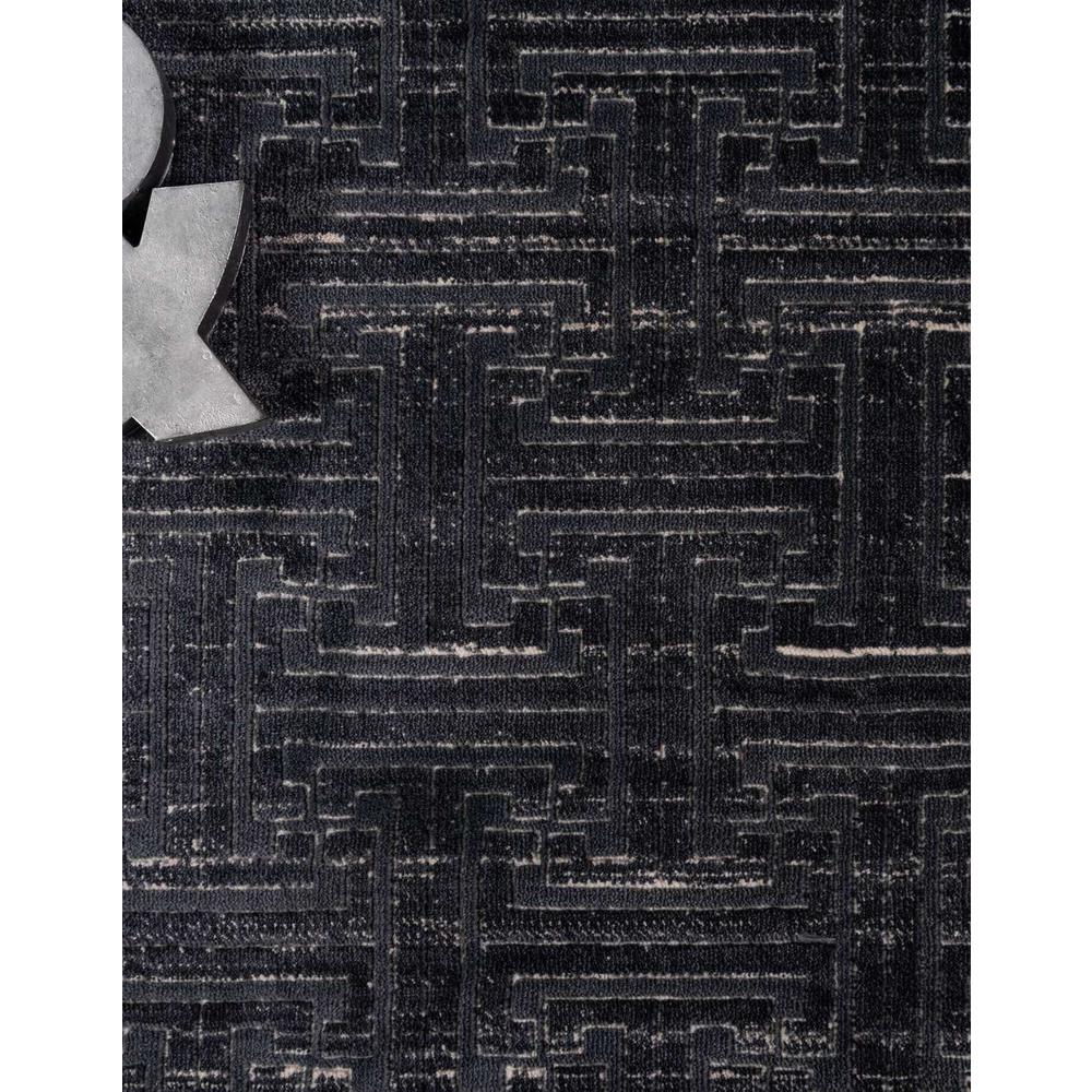Uptown Park Avenue Area Rug 2' 7" x 13' 11", Runner Navy Blue. Picture 4
