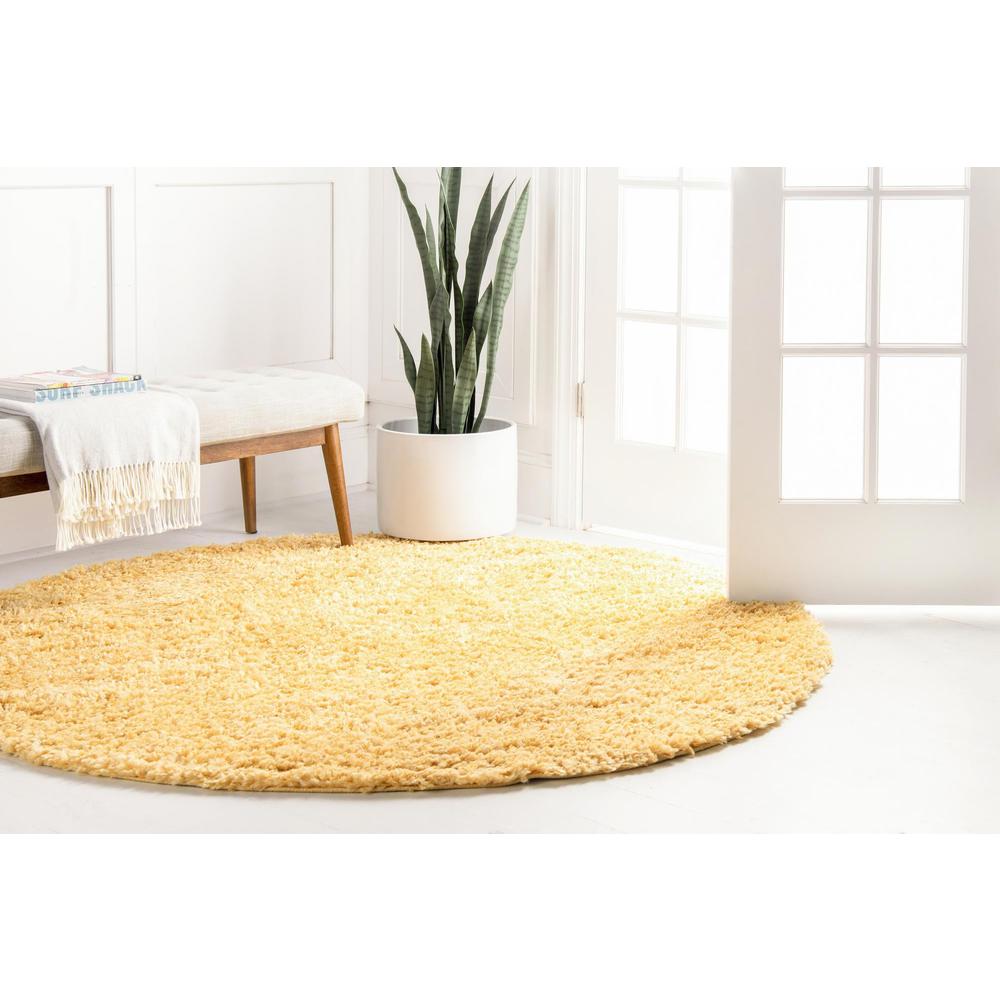 Unique Loom 10 Ft Round Rug in Sunglow (3153414). Picture 3