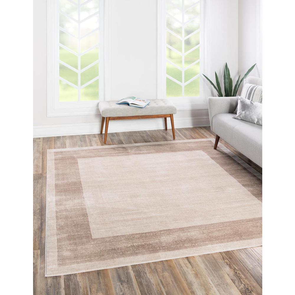 Uptown Yorkville Area Rug 7' 10" x 7' 10", Square Beige. Picture 2