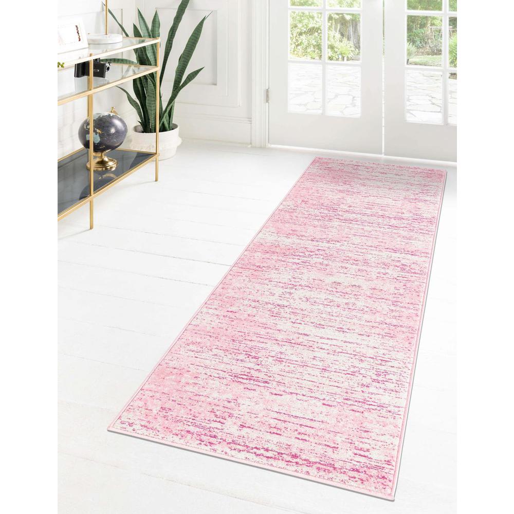 Uptown Madison Avenue Area Rug 2' 7" x 13' 11", Runner Pink. Picture 2