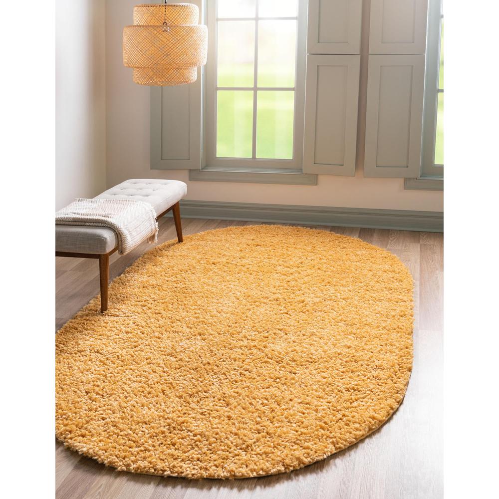 Unique Loom 5x8 Oval Rug in Sunglow (3153417). Picture 2