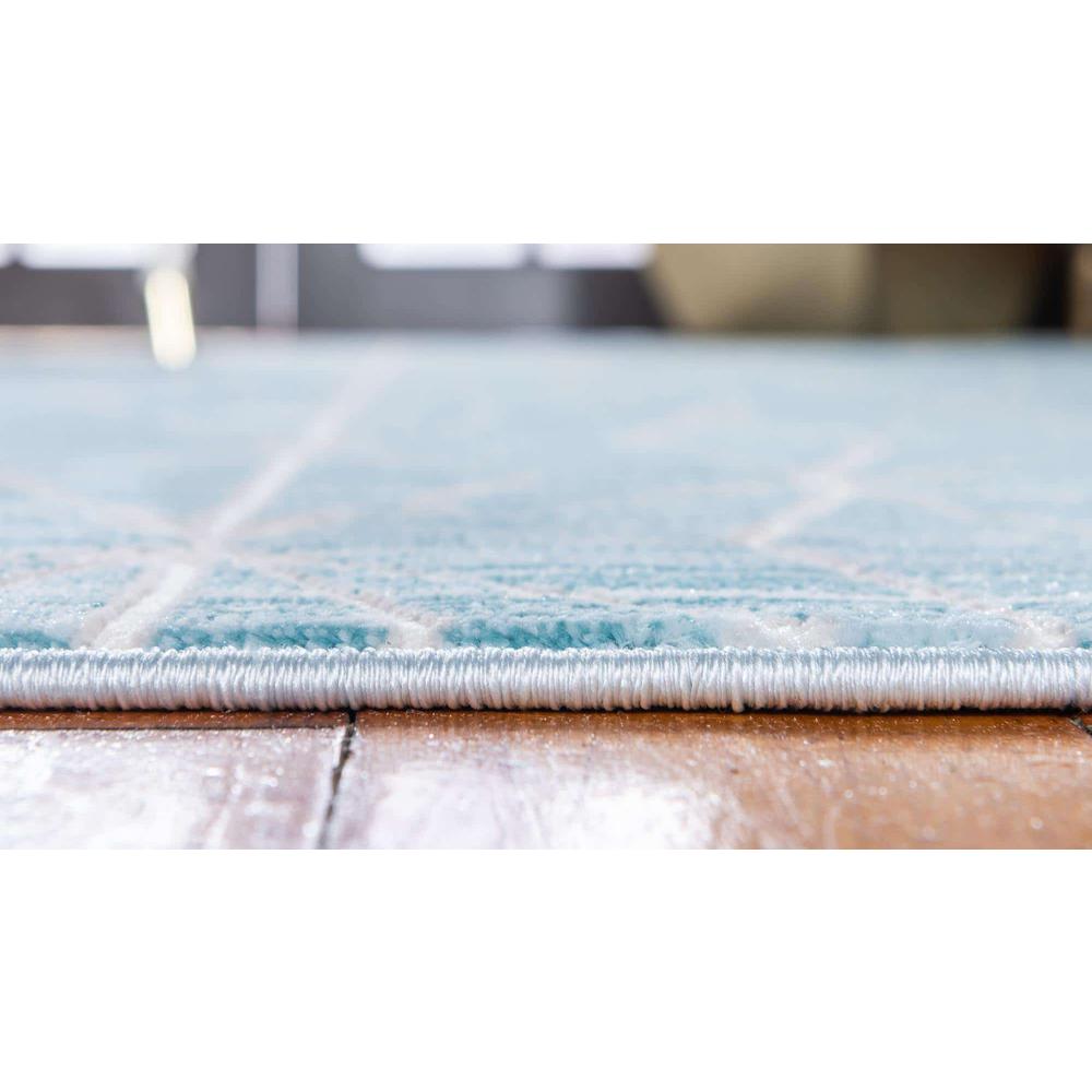 Uptown Fifth Avenue Area Rug 2' 7" x 8' 0", Runner Blue. Picture 5