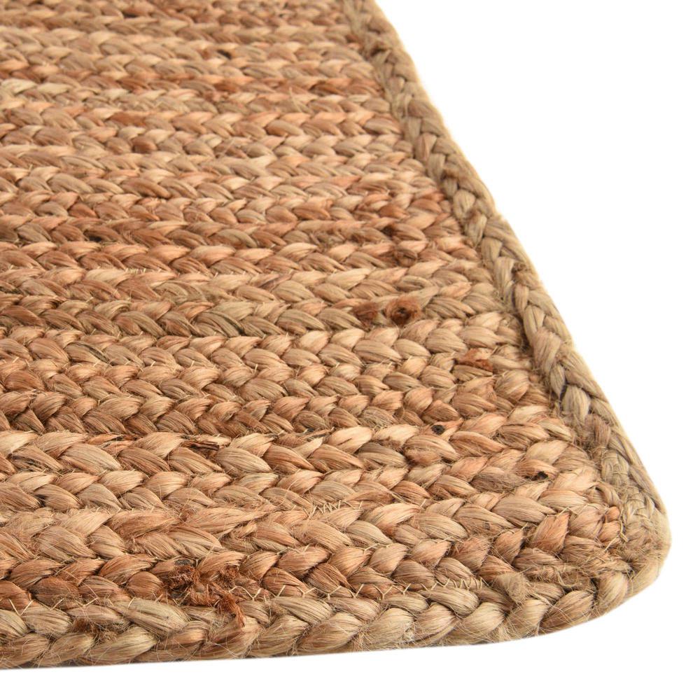 Braided Jute Luxe Collection, Area Rug, Natural, 5' 1" x 8' 0", Rectangular. Picture 10