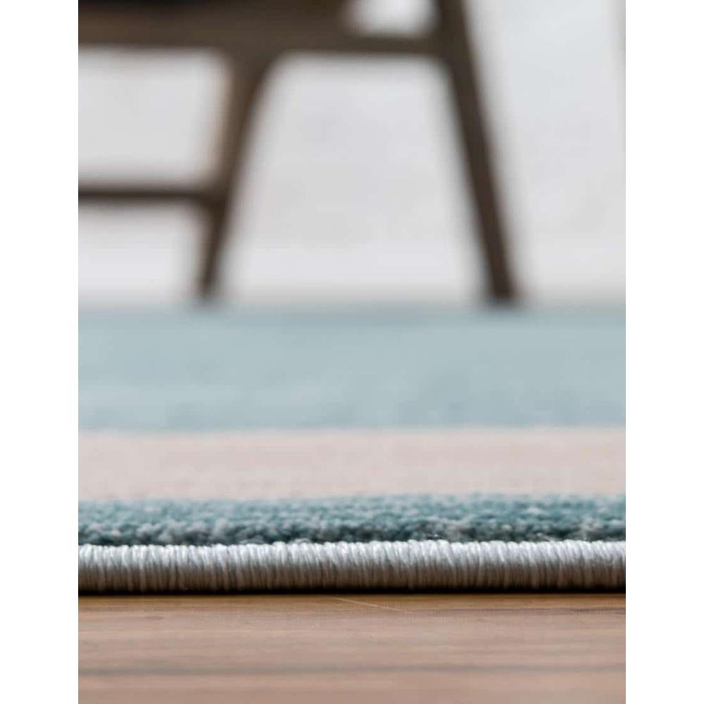 Uptown Yorkville Area Rug 2' 7" x 8' 0", Runner Turquoise. Picture 5
