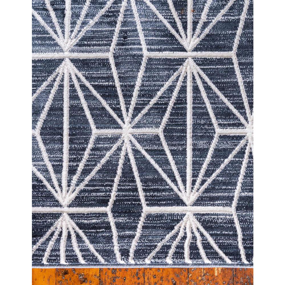 Uptown Fifth Avenue Area Rug 2' 7" x 8' 0", Runner Navy Blue. Picture 9