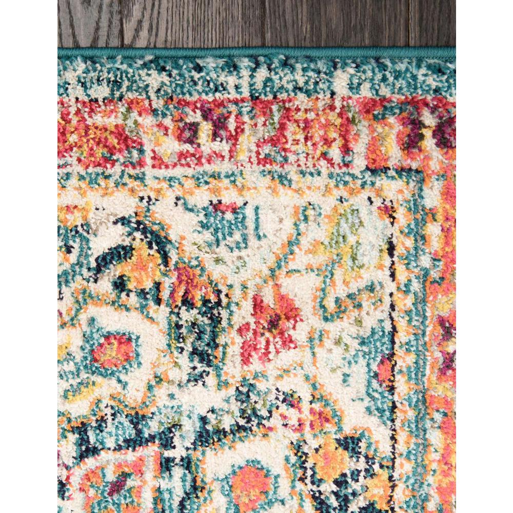 Penrose Alexis Area Rug 6' 1" x 6' 1", Square Blue. Picture 9