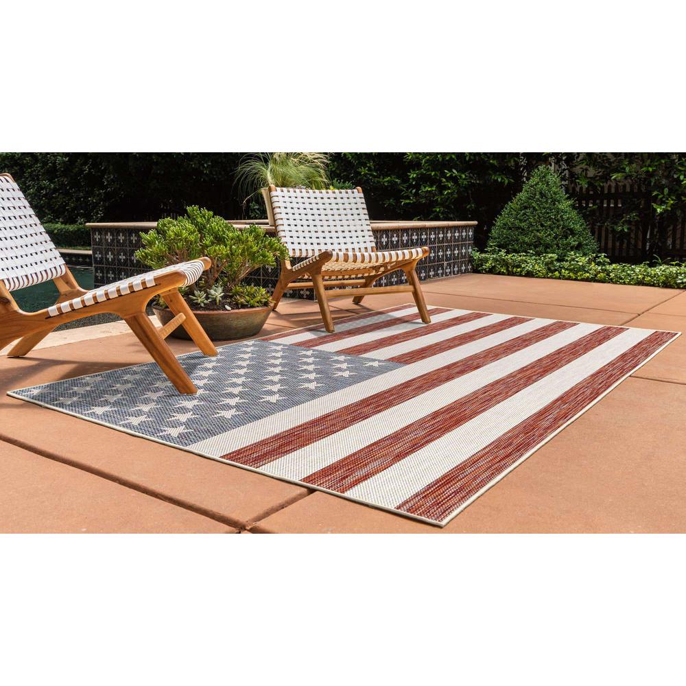 Jill Zarin Outdoor Collection, Area Rug, Red, 2' 2" x 3' 0", Rectangular. Picture 3