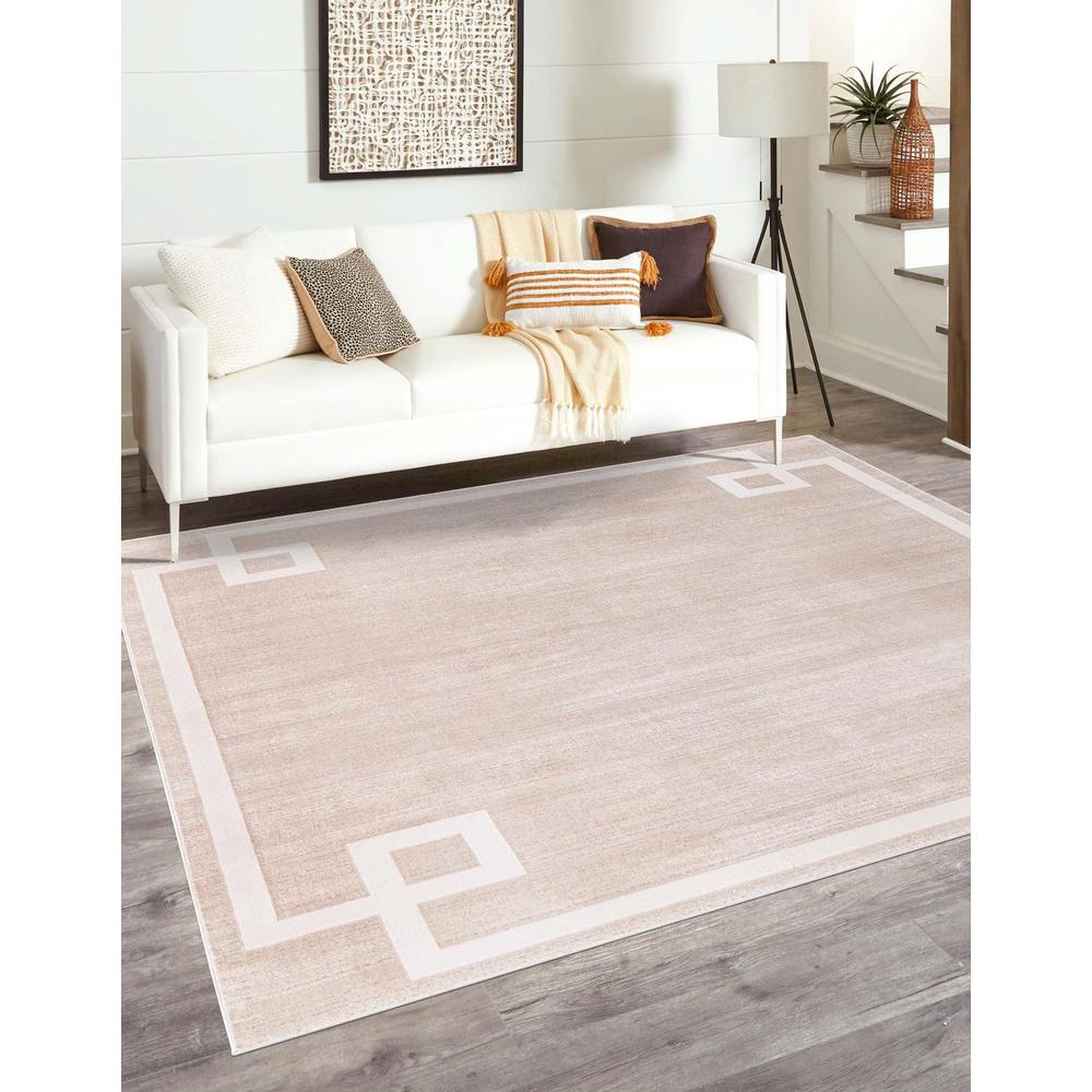 Uptown Lenox Hill Area Rug 7' 10" x 7' 10", Square Beige. Picture 2
