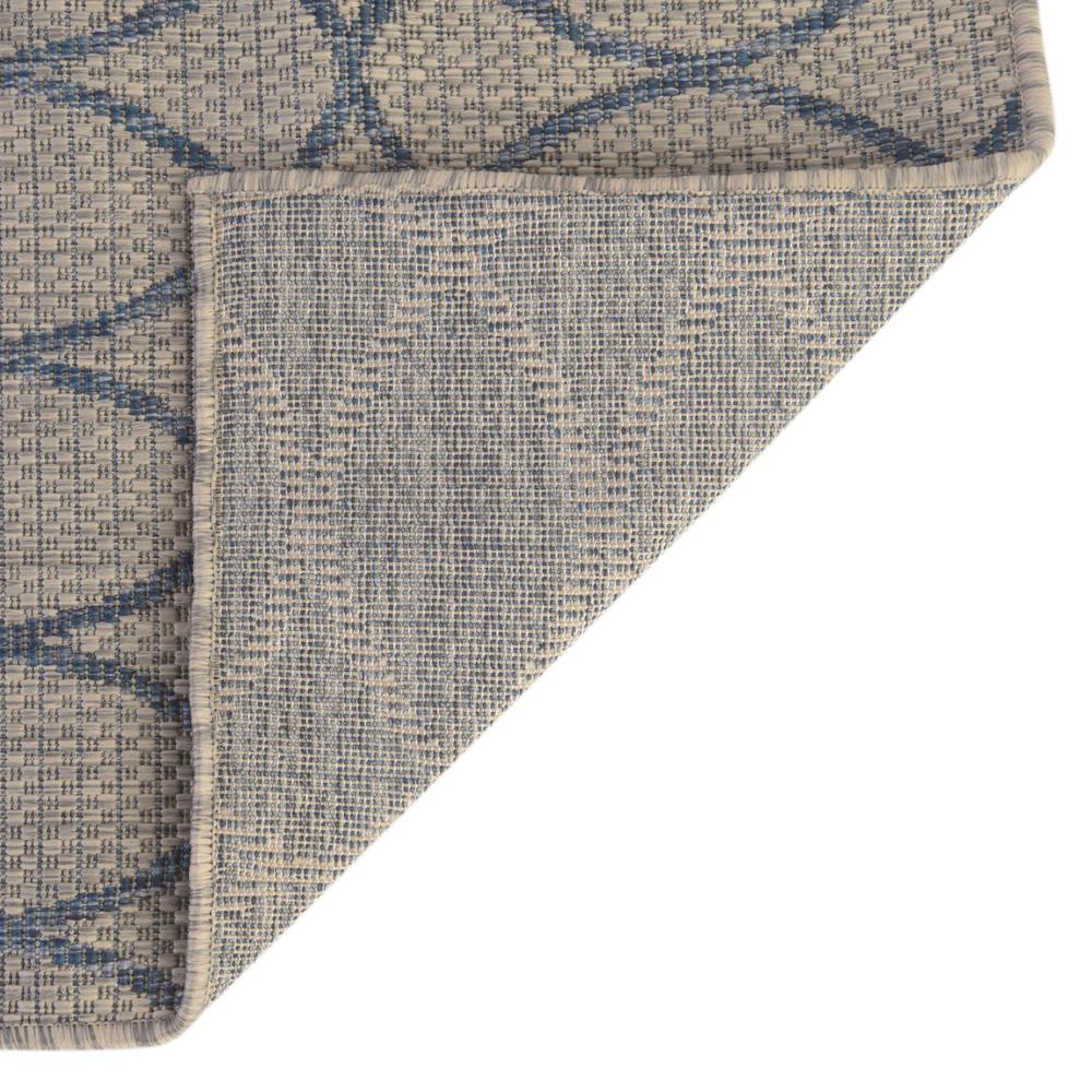 Outdoor Trellis Collection, Area Rug, Gray Blue, 5' 3" x 7' 10", Rectangular. Picture 7