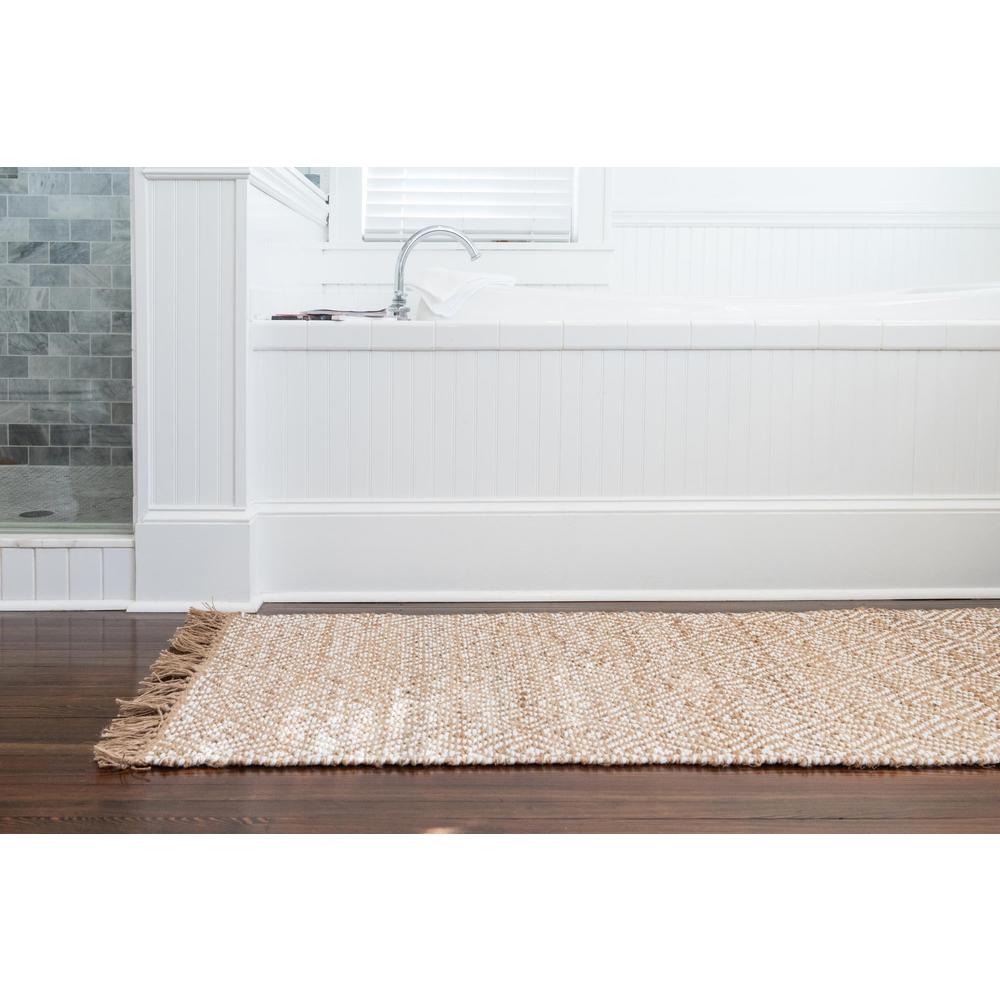 Unique Loom 10 Ft Runner in Natural (3153142). Picture 4