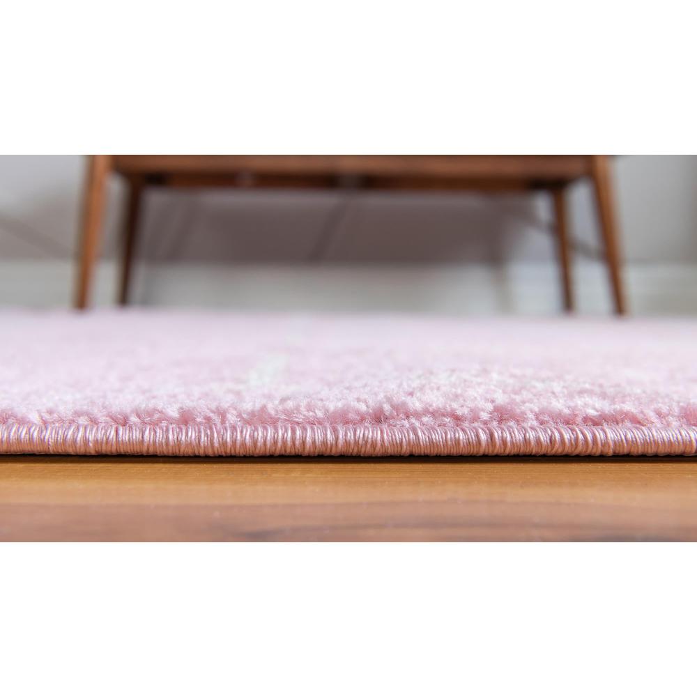 Unique Loom 4x6 Oval Rug in Light Pink (3151605). Picture 5