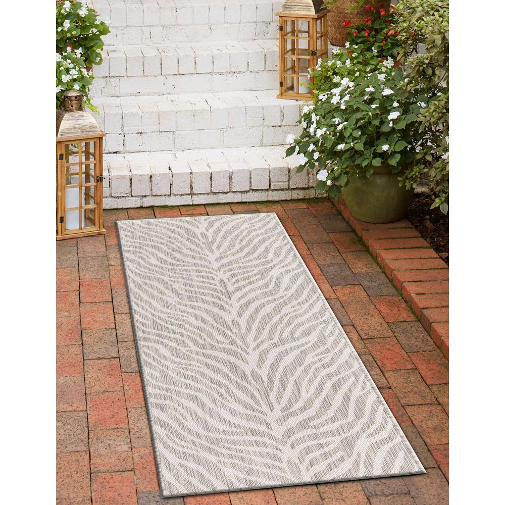 Outdoor Safari Collection, Area Rug, Gray, 2' 0" x 6' 0", Runner. Picture 3