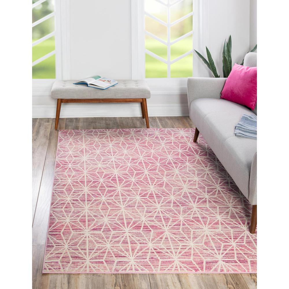 Uptown Fifth Avenue Area Rug 9' 0" x 12' 0", Rectangular Pink. Picture 2