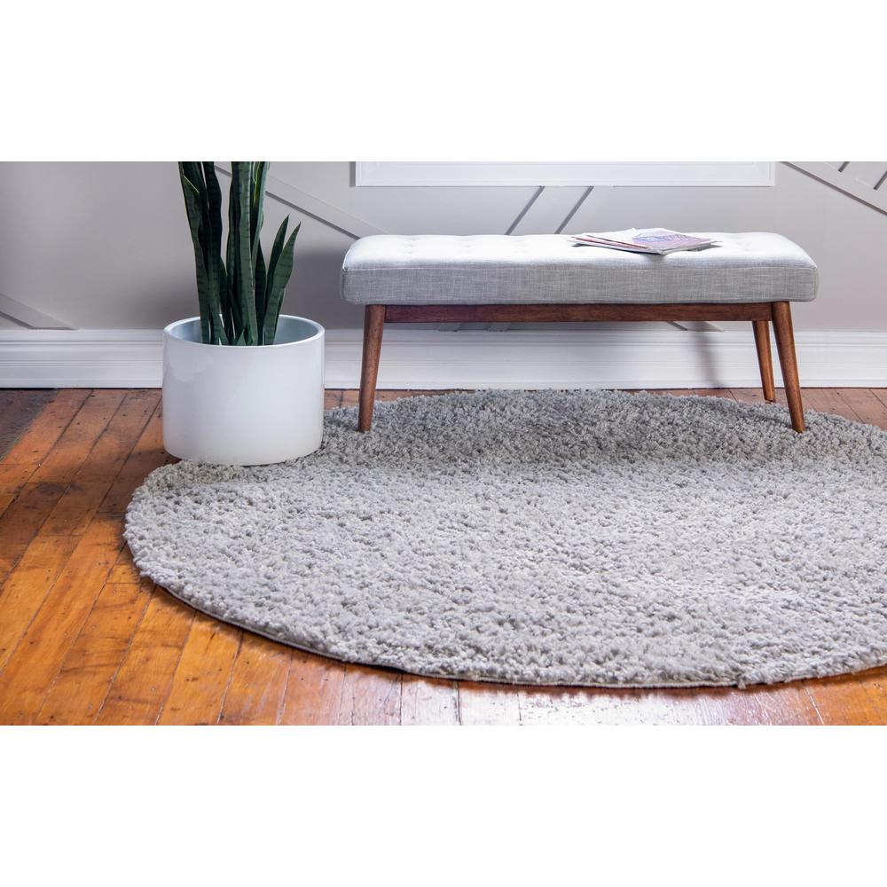 Unique Loom 10 Ft Round Rug in Sterling (3153310). Picture 3