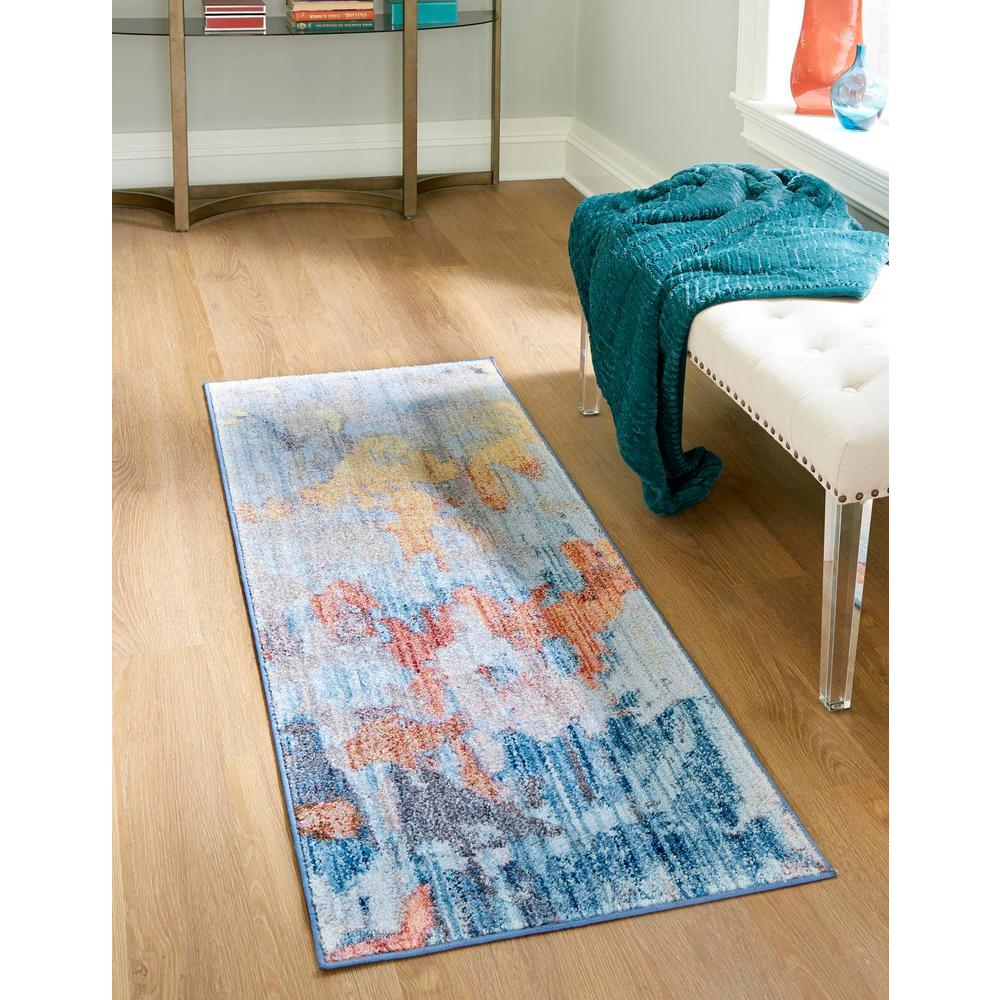 Downtown Tribeca Area Rug 2' 0" x 8' 0", Runner Multi. Picture 2