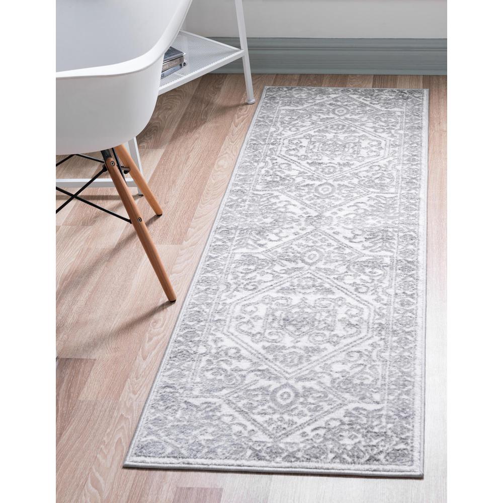 Unique Loom 8 Ft Runner in Ivory (3150671). Picture 2