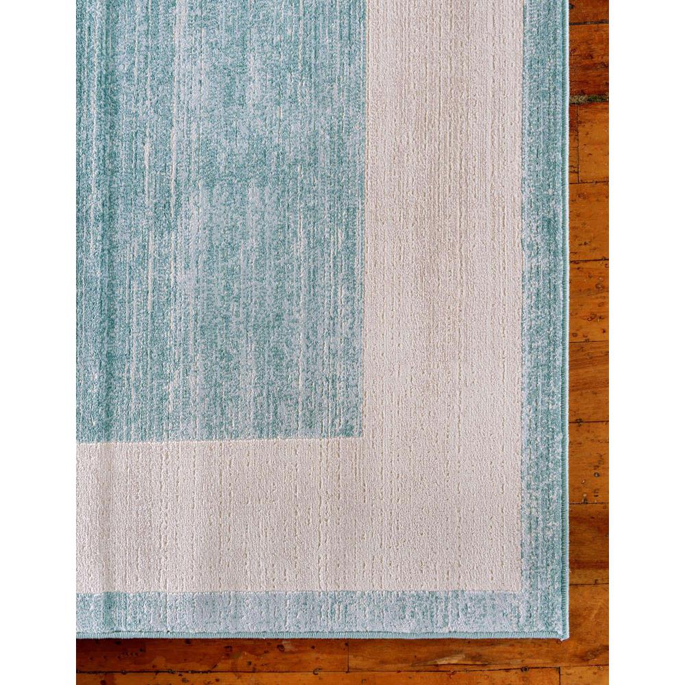 Uptown Yorkville Area Rug 2' 7" x 8' 0", Runner Turquoise. Picture 9