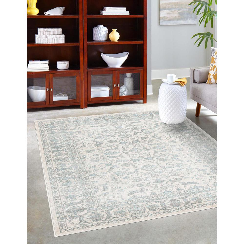 Uptown Area Rug 2' 0" x 3' 1" - Rectangular Teal. Picture 2