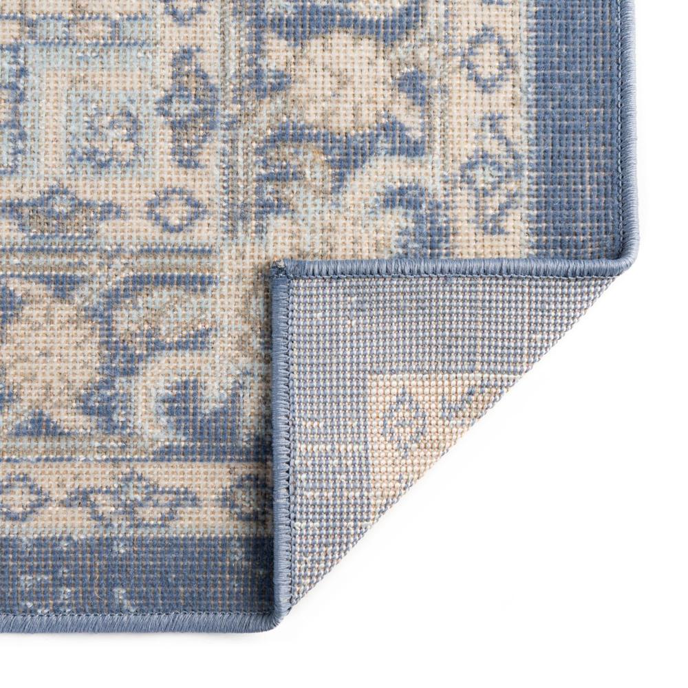 Unique Loom Rectangular 4x6 Rug in French Blue (3154819). Picture 6