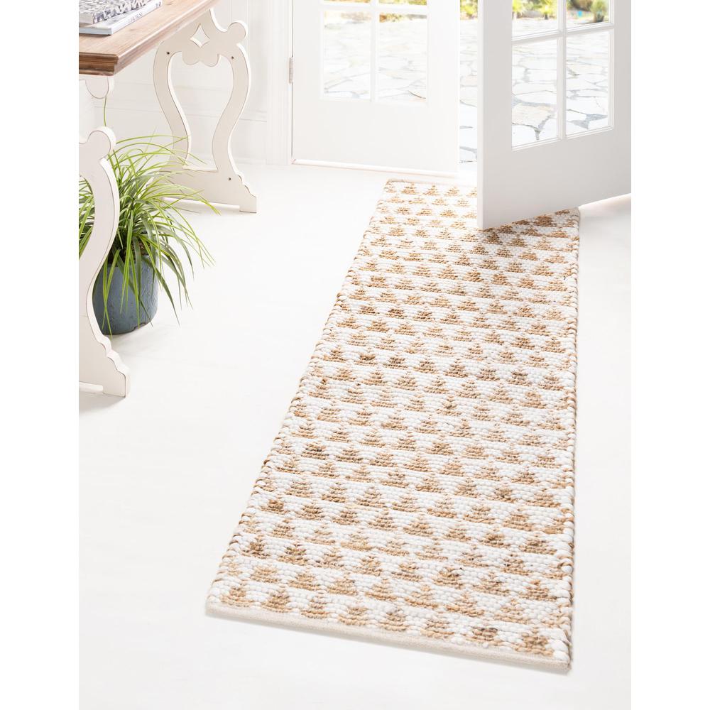 Unique Loom 10 Ft Runner in White (3153273). Picture 2