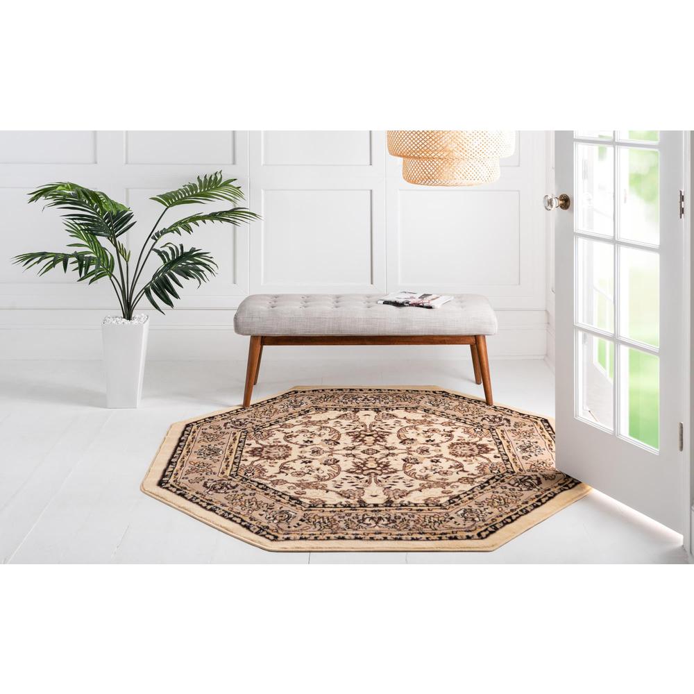 Unique Loom 8 Ft Octagon Rug in Ivory (3152882). Picture 4