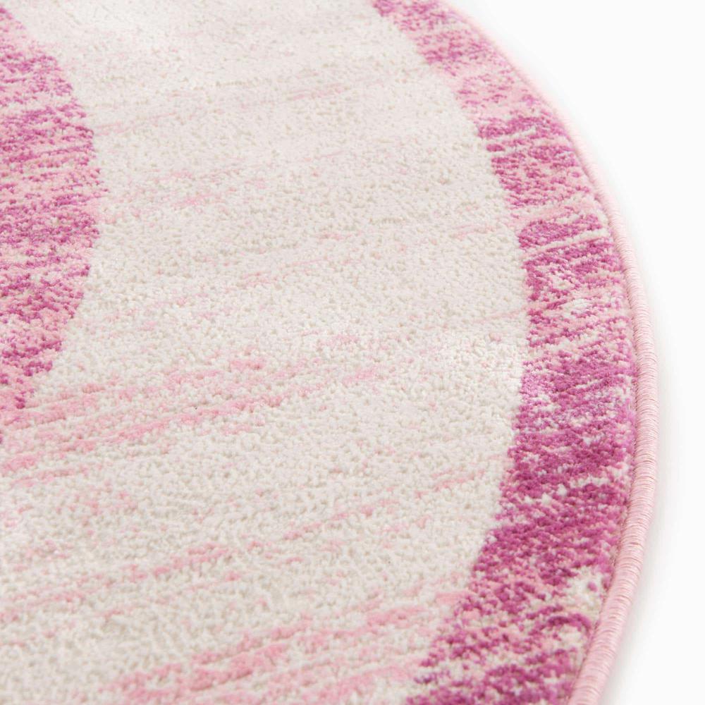 Uptown Yorkville Area Rug 7' 10" x 7' 10", Round Pink. Picture 10