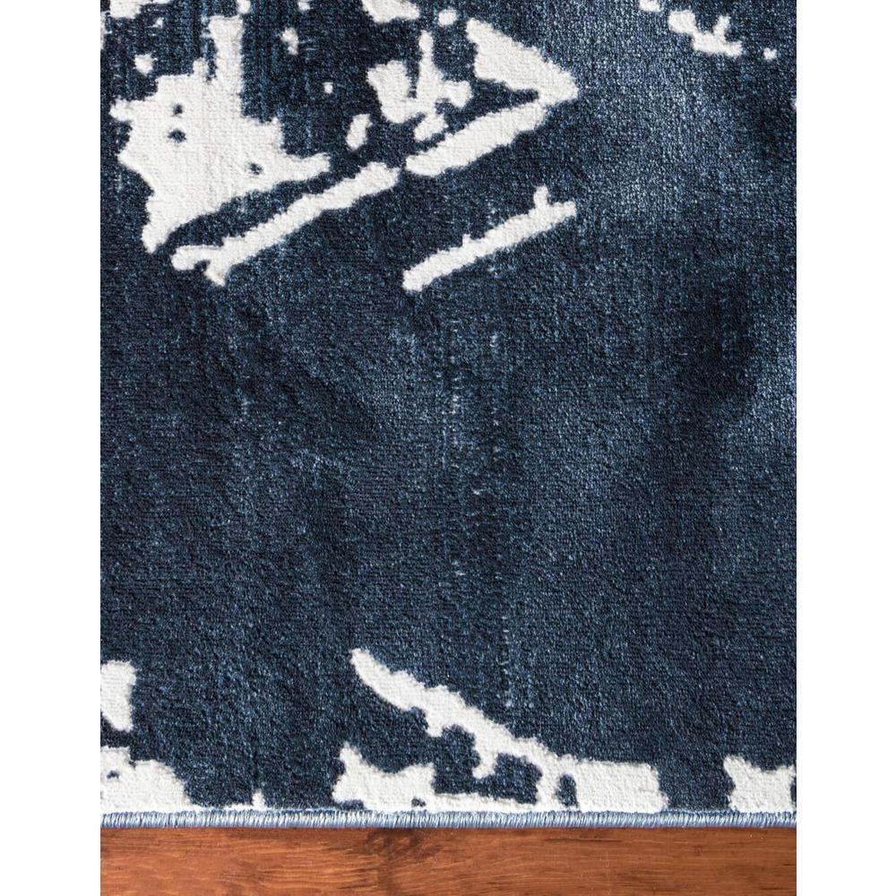 Uptown Carnegie Hill Area Rug 2' 7" x 8' 0", Runner Navy Blue. Picture 9