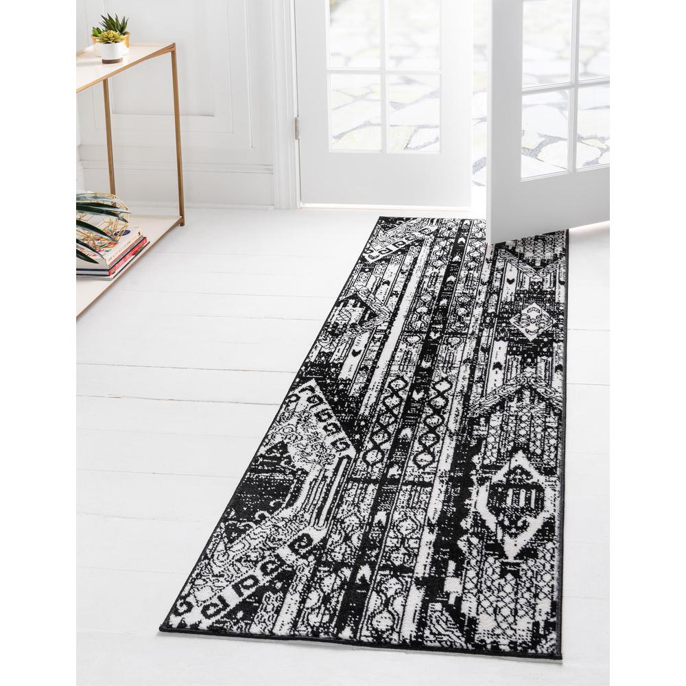 Unique Loom 8 Ft Runner in White (3152041). Picture 2