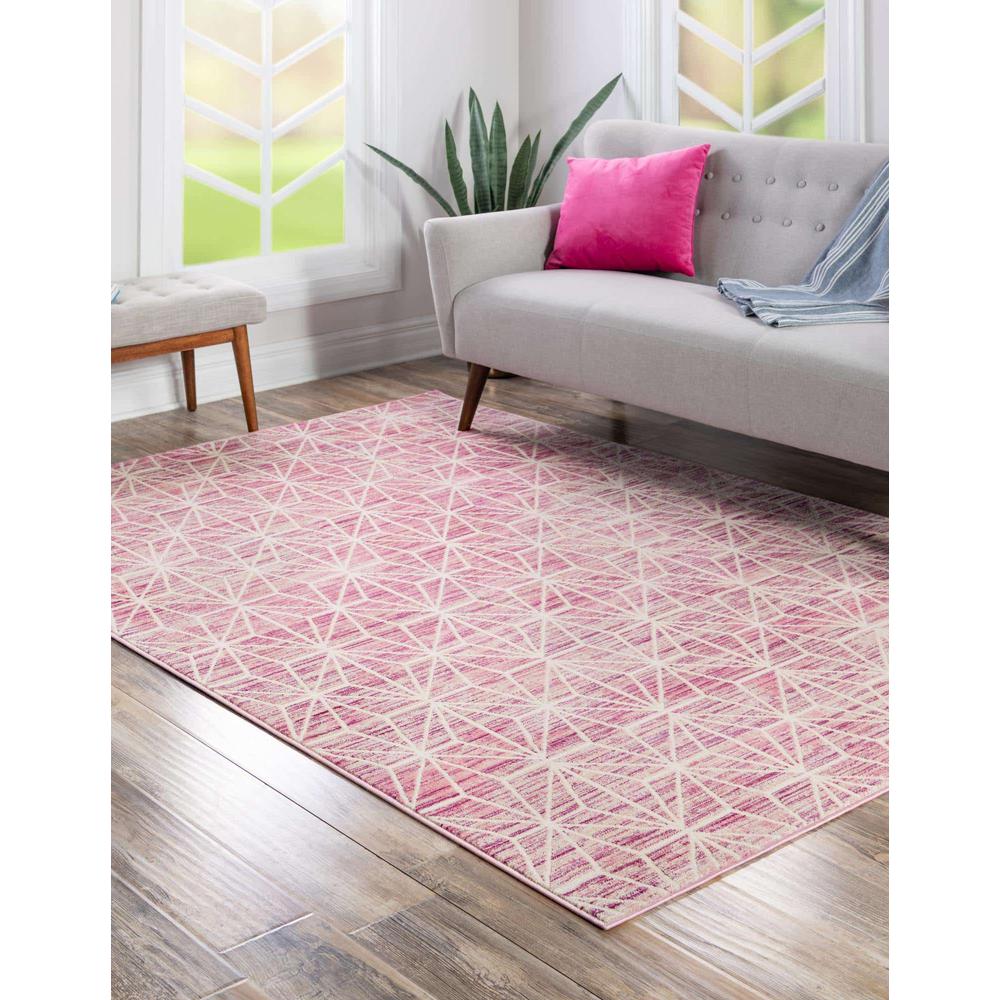 Uptown Fifth Avenue Area Rug 9' 0" x 12' 0", Rectangular Pink. Picture 3