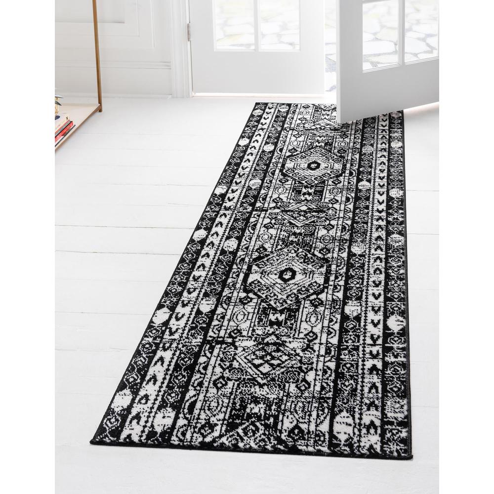 Unique Loom 8 Ft Runner in White (3152060). Picture 2