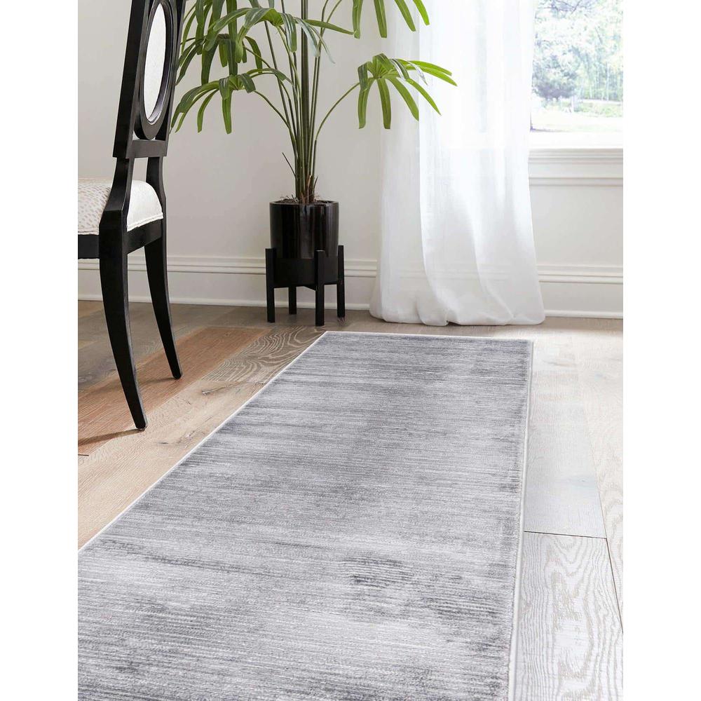 Finsbury Kate Area Rug 2' 0" x 9' 10", Runner Gray. Picture 3