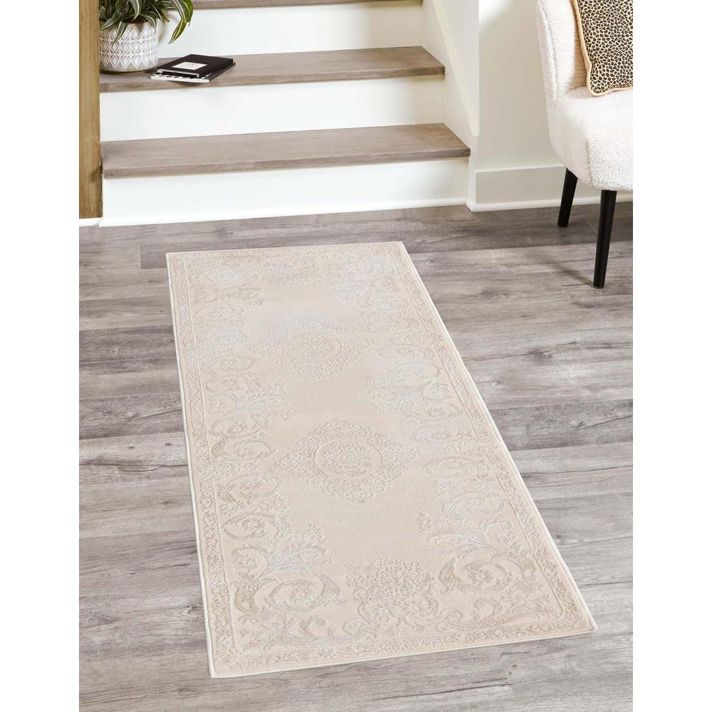 Finsbury Diana Area Rug 2' 0" x 8' 0", Runner Ivory. Picture 2
