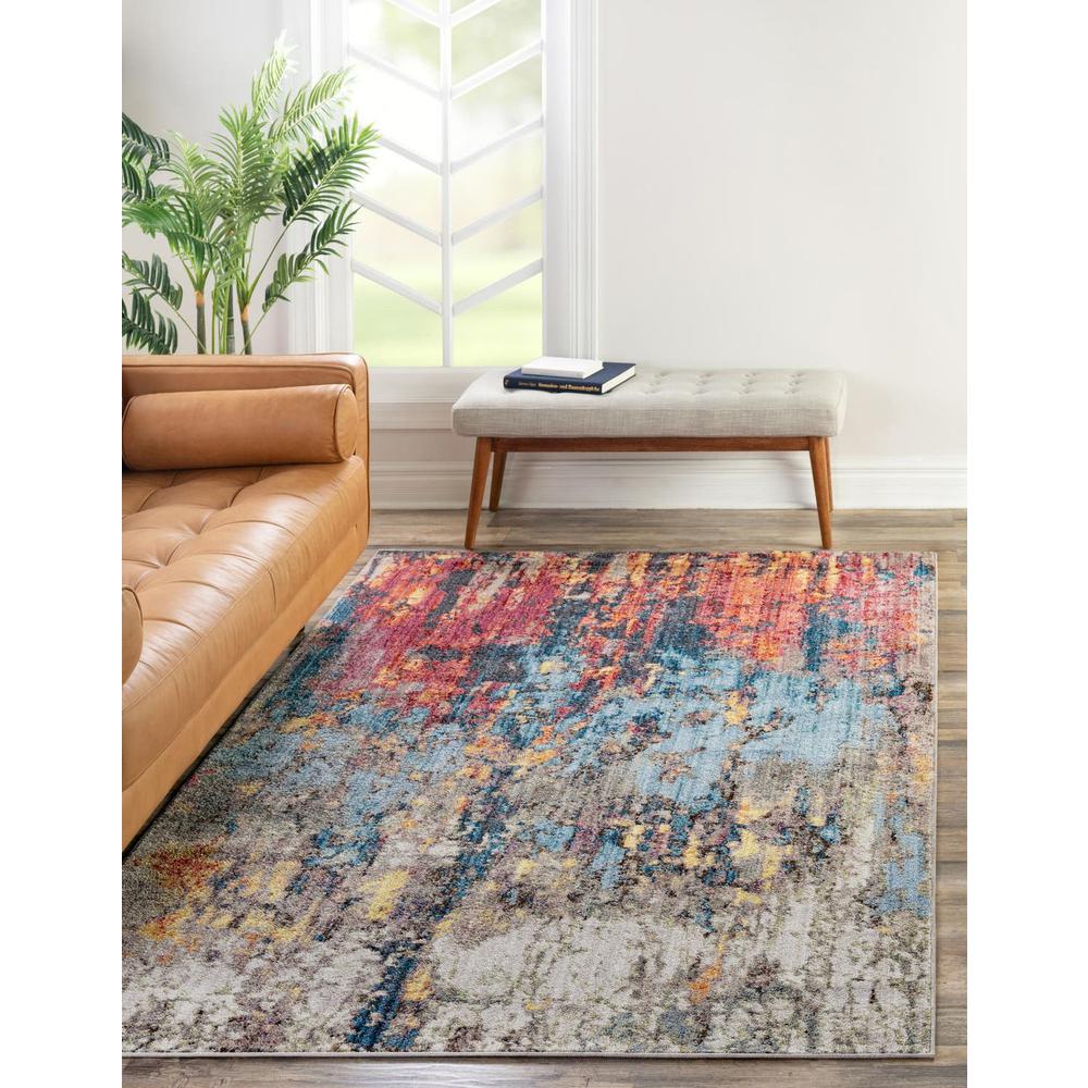 Downtown Chelsea Area Rug 6' 1" x 9' 0", Rectangular Multi. Picture 2