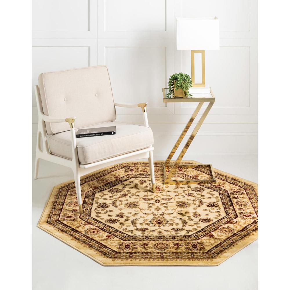 Unique Loom 8 Ft Octagon Rug in Ivory (3157626). Picture 2